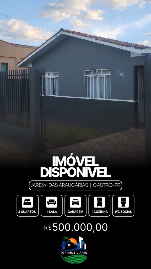 Casa Jardim das Araucárias, Castro - PR