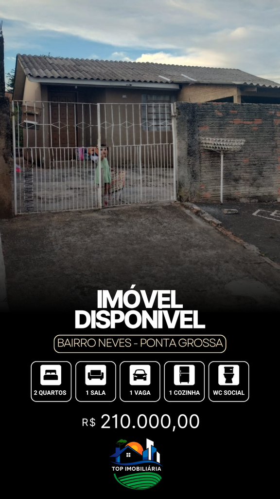 Casa Bairro Neves , Ponta Grossa - PR