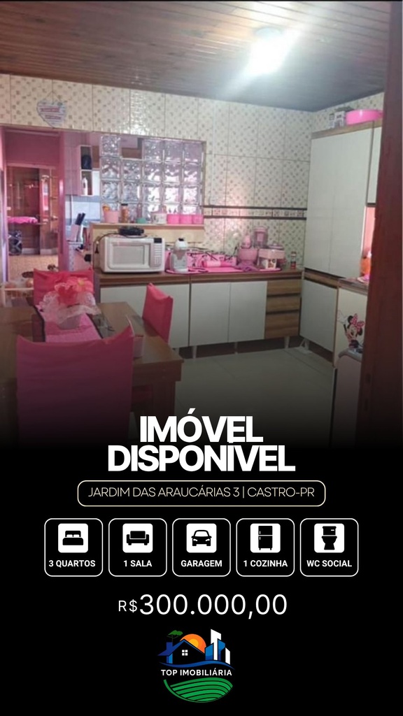 residential-/-home-3-quartos-jardim-das-araucarias-castro-pr