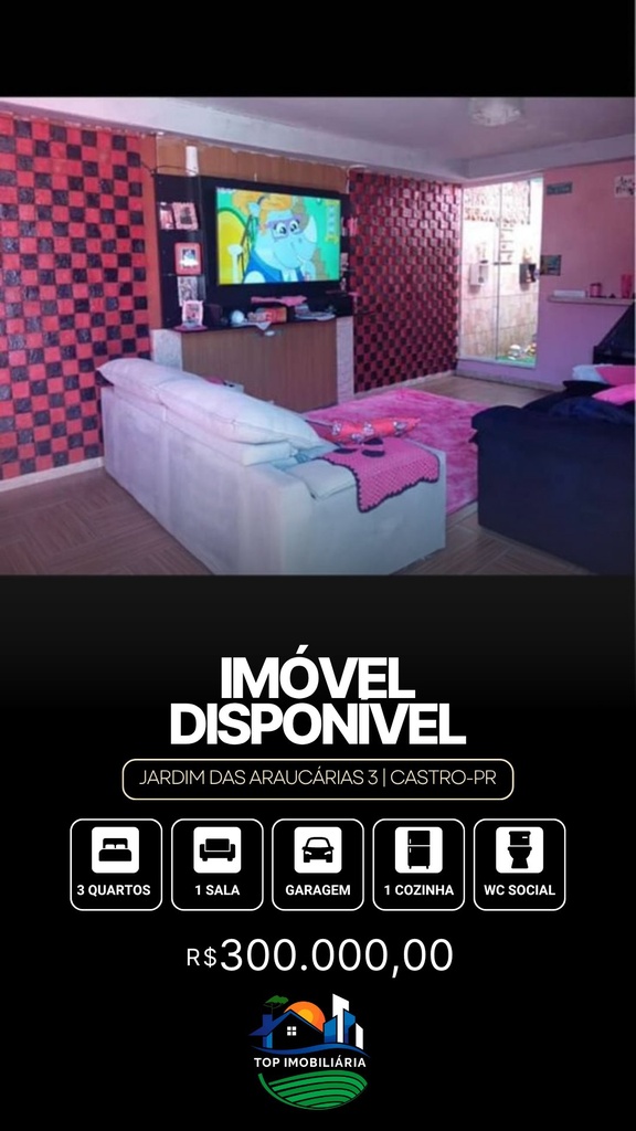 residential-/-home-3-quartos-jardim-das-araucarias-castro-pr