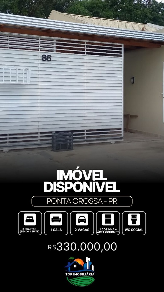 Casa Cond. Conjunto Residencial Ibiraquera, Ponta Grossa - PR